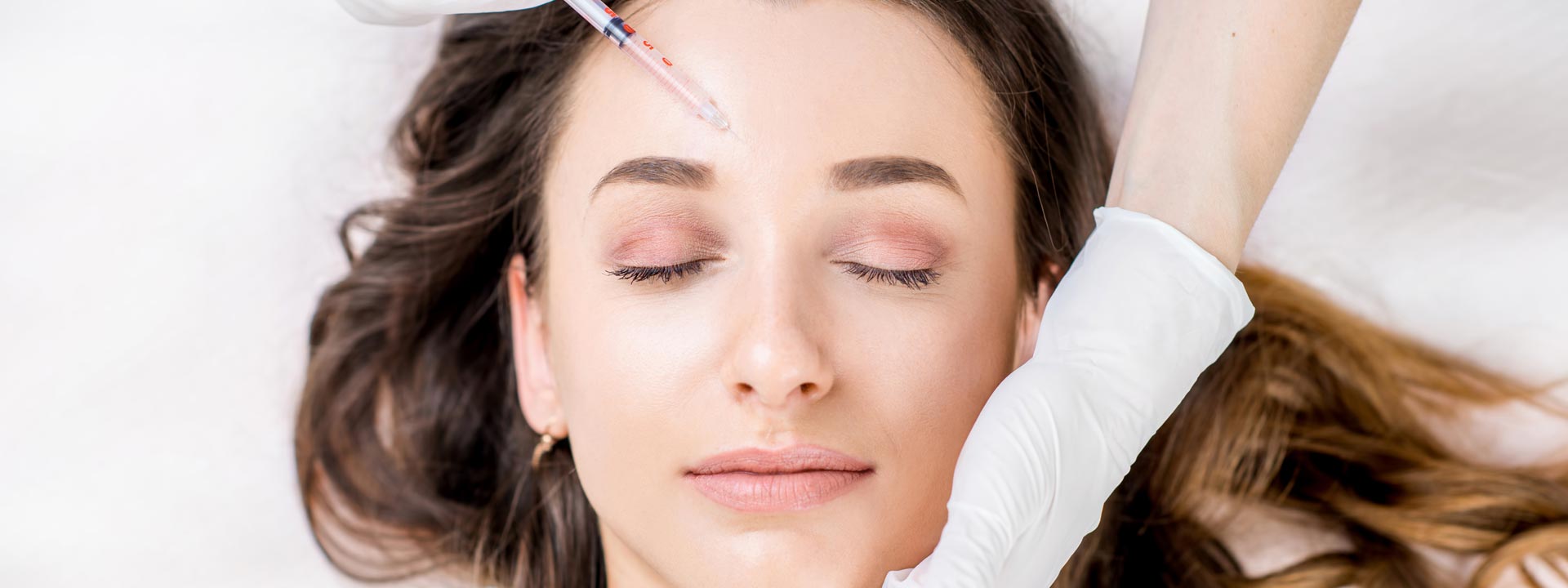 Woman getting restylane injection